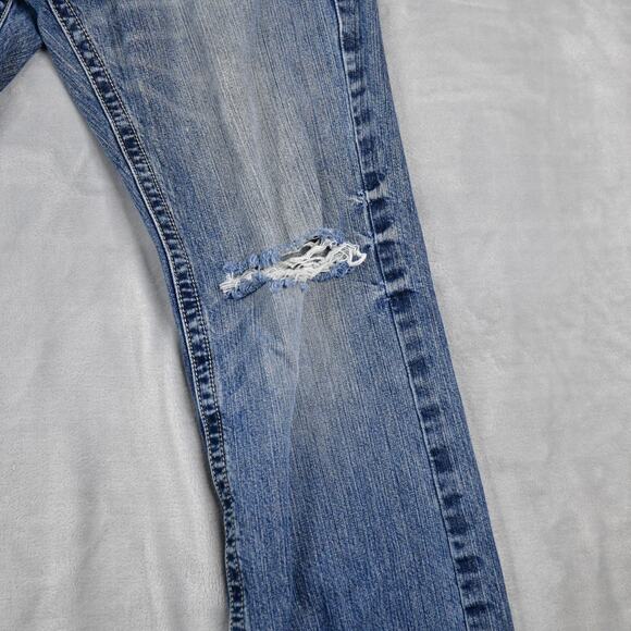 Ariat Jeans Mens 34x34 (33x32.5) M5 Slim Gambler Straight Stackable Distressed - Picture 10 of 13